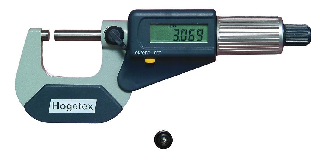 Mikrometr elektroniczny 0 – 25 mm / 0,001 mm –  HOGETEX 9M05.1.16
